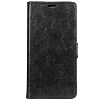 Huawei P30 Lite atverčiamas juodas odinis dėklas, knygutė - piniginė / Priedai.lt