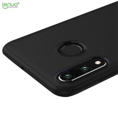 Huawei P30 Lite „Lenuo“ kieto silikono TPU juodas dėklas - nugarėlė / Priedai.lt