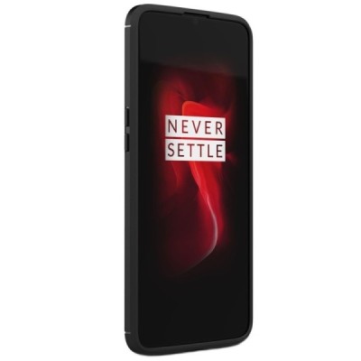 OnePlus 7 (OnePlus Seven) „Carbon“ kieto silikono TPU juodas dėklas - nugarėlė / Priedai.lt
