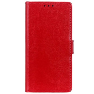 Xiaomi Mi 9 SE atverčiamas raudonas odinis dėklas - piniginė / Priedai.lt