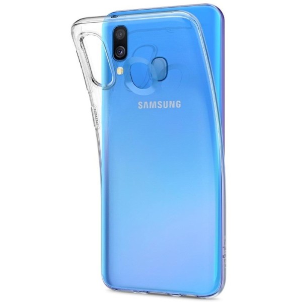 Ploniausias TPU dėklas - skaidrus (Galaxy A40)