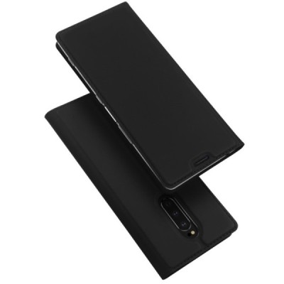 „Dux Ducis“ Skin serijos Sony Xperia 1 (XZ4) juodas odinis atverčiamas dėklas / Priedai.lt