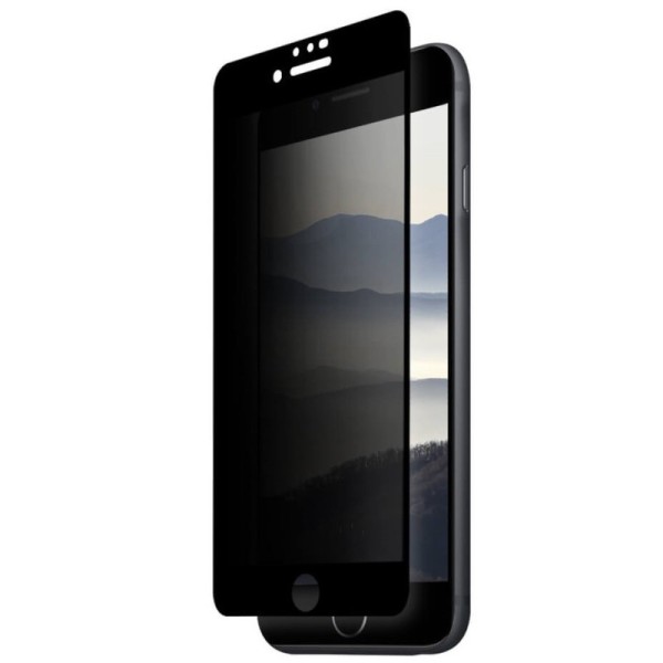 „Imak“ Tempered Glass juodas apsauginis ekrano stiklas 0.26 mm - privatumo (iPhone 7 / 8 / SE 2020 / SE 2022)