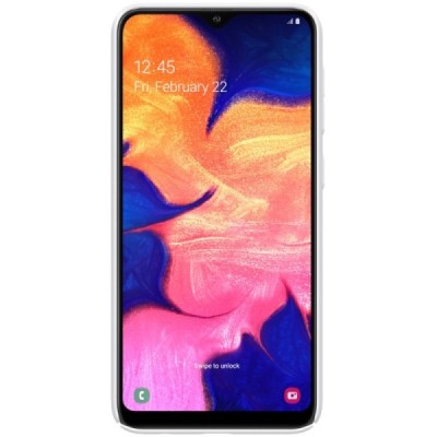 Samsung Galaxy A10 (A105F) Nillkin Frosted Shield baltas plastikinis dėklas / Priedai.lt