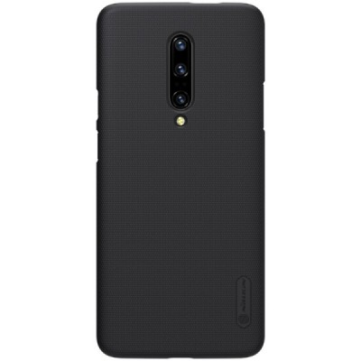 Nillkin Frosted Shield OnePlus 7 Pro juodas plastikinis dėklas / Priedai.lt