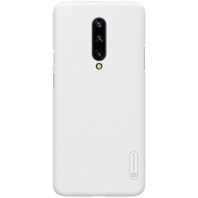 Nillkin Frosted Shield OnePlus 7 Pro baltas plastikinis dėklas / Priedai.lt