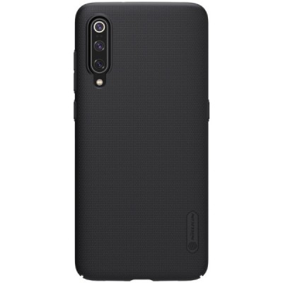 Xiaomi Mi 9 (Mi 9 Explorer) Nillkin Frosted Shield juodas plastikinis dėklas / Priedai.lt