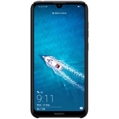Huawei Y7 2019 (Y7 Prime 2019) Nillkin Frosted Shield juodas plastikinis dėklas / Priedai.lt