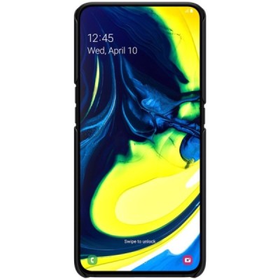 Samsung Galaxy A80 (A805F) Nillkin Frosted Shield juodas plastikinis dėklas / Priedai.lt