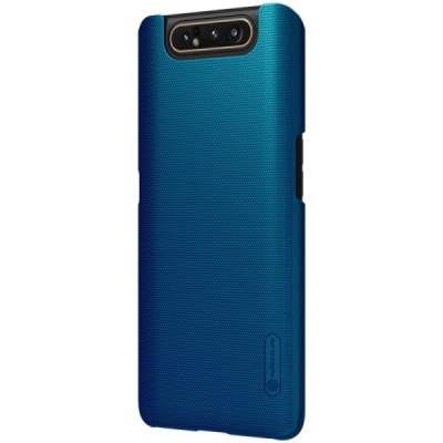 Samsung Galaxy A80 (A805F) Nillkin Frosted Shield mėlynas plastikinis dėklas / Priedai.lt