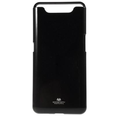 Samsung Galaxy A80 (A805F) Mercury juodas kieto silikono (TPU) dėklas / Priedai.lt
