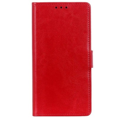 Xiaomi Mi 9 (Mi 9 Explorer) atverčiamas raudonas odinis dėklas - piniginė / Priedai.lt
