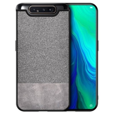 „Bi-Color“ Splicing Samsung Galaxy A80 (A805F) pilkos spalvos odinis dėklas / Priedai.lt