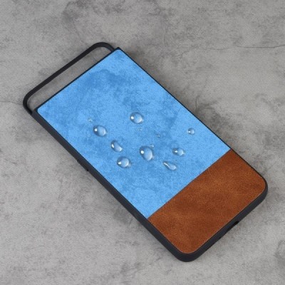 „Bi-Color“ Splicing Samsung Galaxy A80 (A805F) rudas, mėlynas odinis dėklas / Priedai.lt