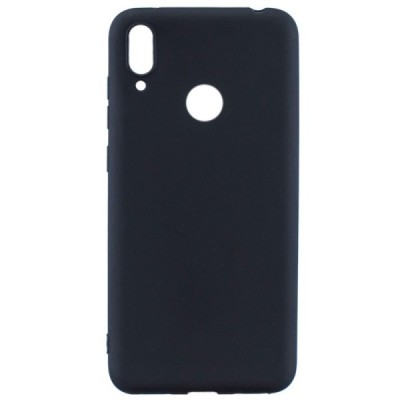Huawei Y7 2019 (Y7 Prime 2019) juodas kieto silikono TPU ploniausias pasaulyje dėklas - nugarėlė / Priedai.lt