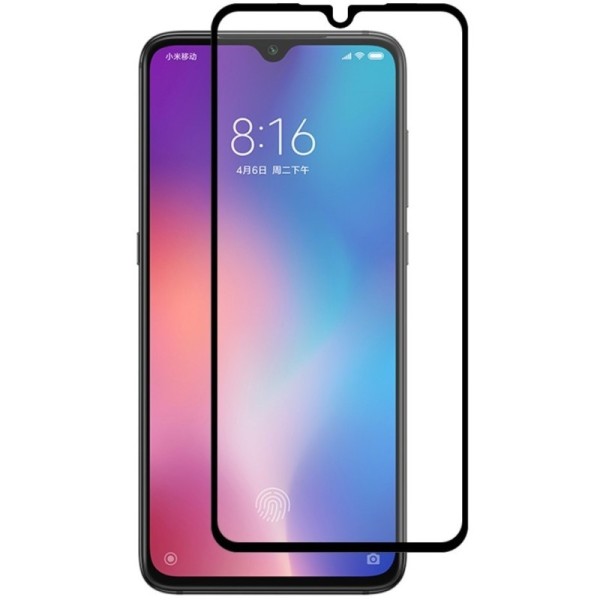 „Hat-Prince“ Tempered Glass apsauginis ekrano stiklas 0.26 mm - juodas (Mi 9 SE)