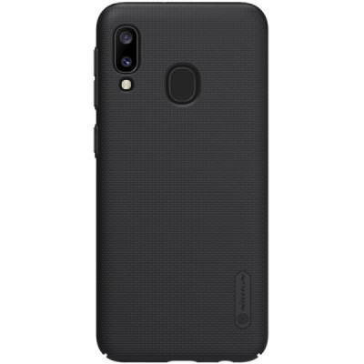 Samsung Galaxy A20e (A202F) Nillkin Frosted Shield juodas plastikinis dėklas / Priedai.lt