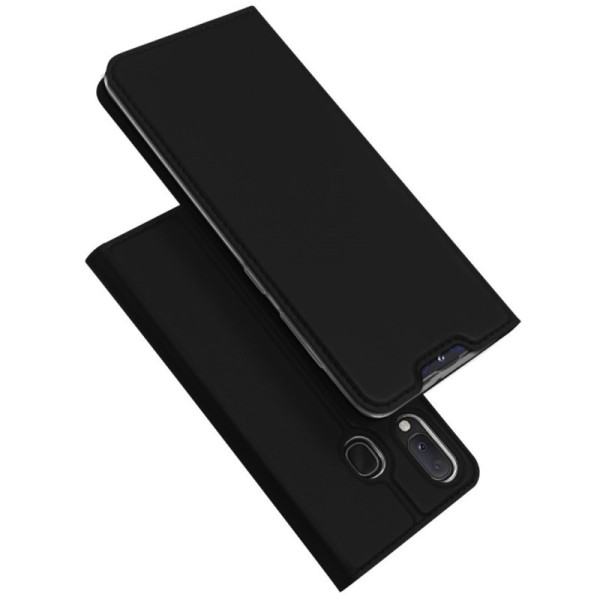 „Dux Ducis“ Skin atverčiamas dėklas - juodas (Galaxy A20e)