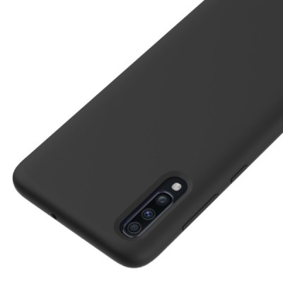 Samsung Galaxy A70 (A705F) kieto silikono TPU juodas dėklas - nugarėlė / Priedai.lt
