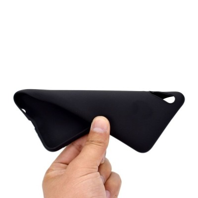 Samsung Galaxy A70 (A705F) juodas kieto silikono TPU ploniausias pasaulyje dėklas - nugarėlė / Priedai.lt