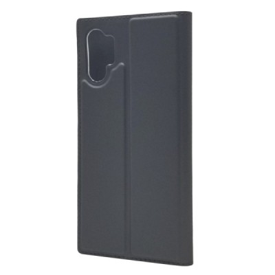 „Dux Ducis“ Skin serijos Samsung Galaxy Note 10+ (N975F) pilkas odinis atverčiamas dėklas | Priedai.lt
