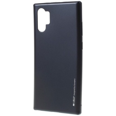 Samsung Galaxy Note 10+ (N975F) Mercury juodas kieto silikono tpu dėklas - nugarėlė / Priedai.lt