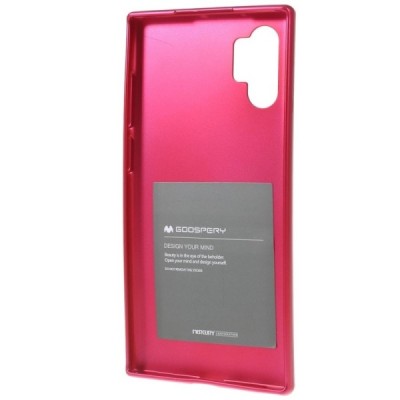 Samsung Galaxy Note 10+ (N975F) Mercury tamsiai rožinis kieto silikono tpu dėklas - nugarėlė / Priedai.lt
