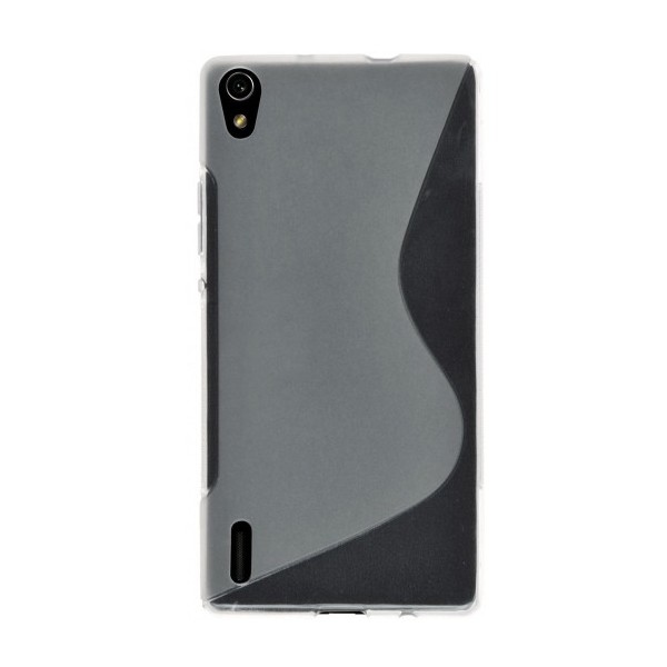 Kieto silikono dėklas - skaidrus (Ascend P7)