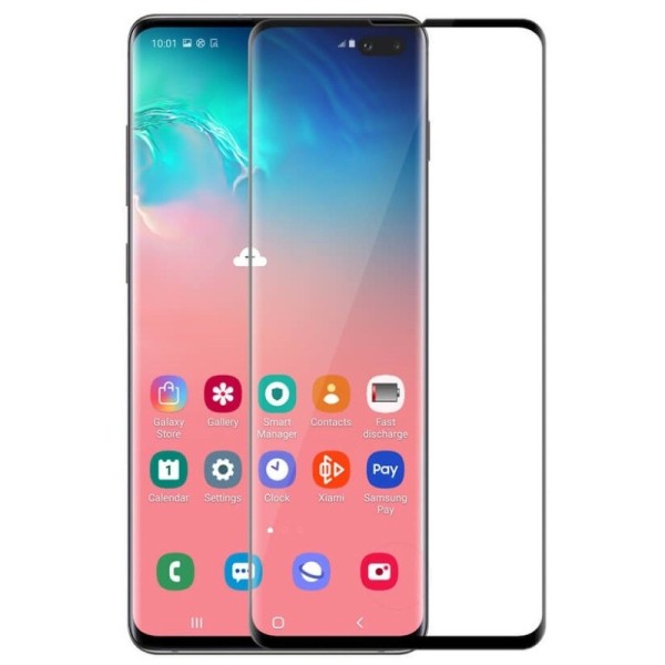 „Rurihai“ Tempered Glass apsauginis ekrano stiklas 0.26 mm - juodas (Galaxy S10+)