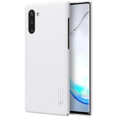 Nillkin Frosted Shield Samsung Galaxy Note 10 (N970F) baltas plastikinis dėklas / Priedai.lt