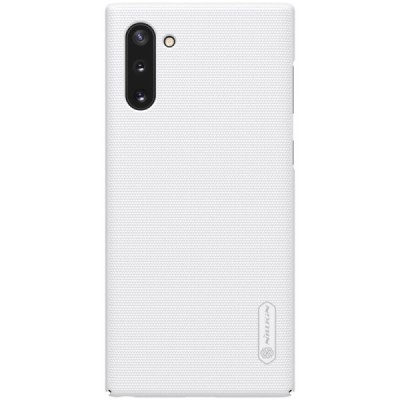 Nillkin Frosted Shield Samsung Galaxy Note 10 (N970F) baltas plastikinis dėklas / Priedai.lt