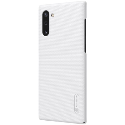 Nillkin Frosted Shield Samsung Galaxy Note 10 (N970F) baltas plastikinis dėklas / Priedai.lt