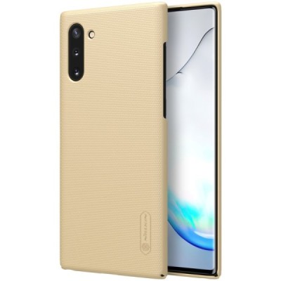 Nillkin Frosted Shield Samsung Galaxy Note 10 (N970F) auksinis plastikinis dėklas / Priedai.lt