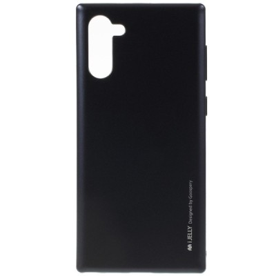 Samsung Galaxy Note 10 (N970F) Mercury juodas kieto silikono tpu dėklas - nugarėlė / Priedai.lt
