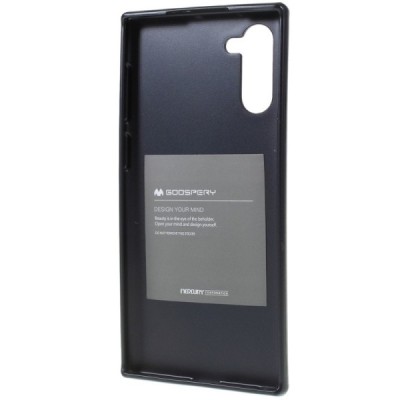 Samsung Galaxy Note 10 (N970F) Mercury juodas kieto silikono tpu dėklas - nugarėlė / Priedai.lt