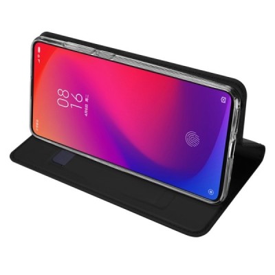 „Dux Ducis“ Skin serijos Xiaomi Mi 9T juodas odinis atverčiamas dėklas / Priedai.lt