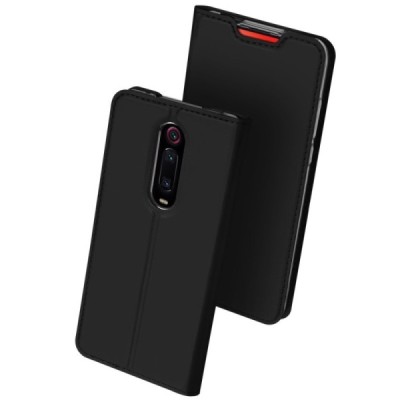 „Dux Ducis“ Skin serijos Xiaomi Mi 9T juodas odinis atverčiamas dėklas / Priedai.lt