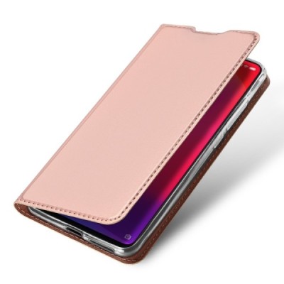 „Dux Ducis“ Skin serijos Xiaomi Mi 9T (Mi 9T Pro) rožinis odinis atverčiamas dėklas | Priedai.lt
