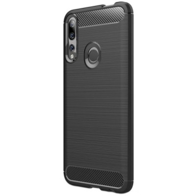 Huawei P Smart Z „Carbon“ kieto silikono TPU juodas dėklas - nugarėlė / Priedai.lt