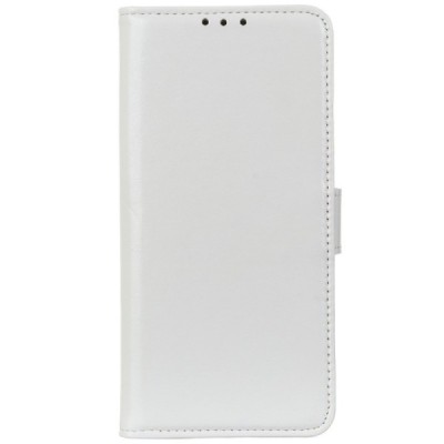 Samsung Galaxy Note 10+ (N975F) atverčiamas baltas odinis dėklas - piniginė / Priedai.lt