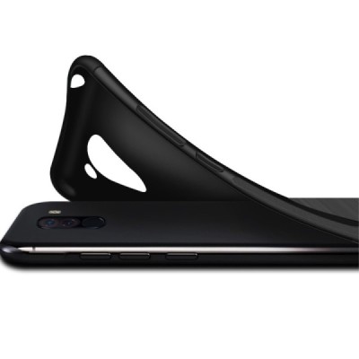 LG Q60 kieto silikono TPU juodas dėklas - nugarėlė / Priedai.lt