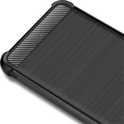 LG Q60 kieto silikono TPU juodas dėklas - nugarėlė / Priedai.lt