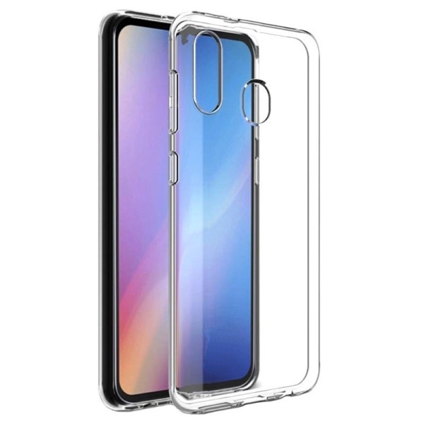 Kieto silikono (TPU) dėklas - skaidrus (Galaxy A20e)