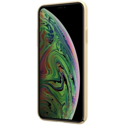 Nillkin Frosted Shield Apple iPhone 11 auksinis plastikinis dėklas / Priedai.lt