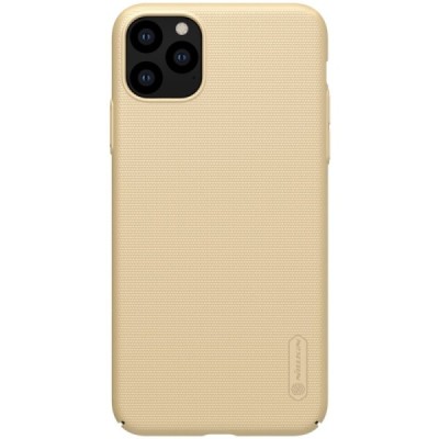 Nillkin Frosted Shield Apple iPhone 11 Pro auksinis plastikinis dėklas / Priedai.lt