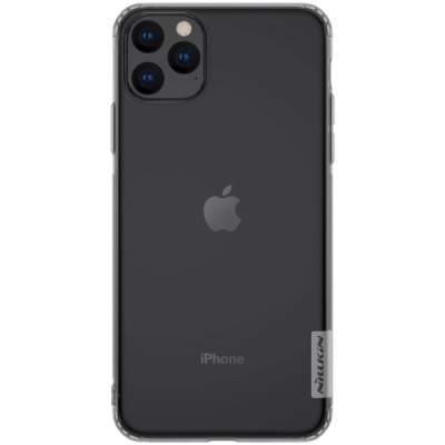 Apple iPhone 11 Pro Nillkin Nature plonas pilkas (permatomas) silikoninis TPU dėklas / Priedai.lt