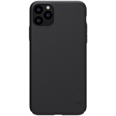 Nillkin Frosted Shield Apple iPhone 11 Pro Max juodas plastikinis dėklas / Priedai.lt