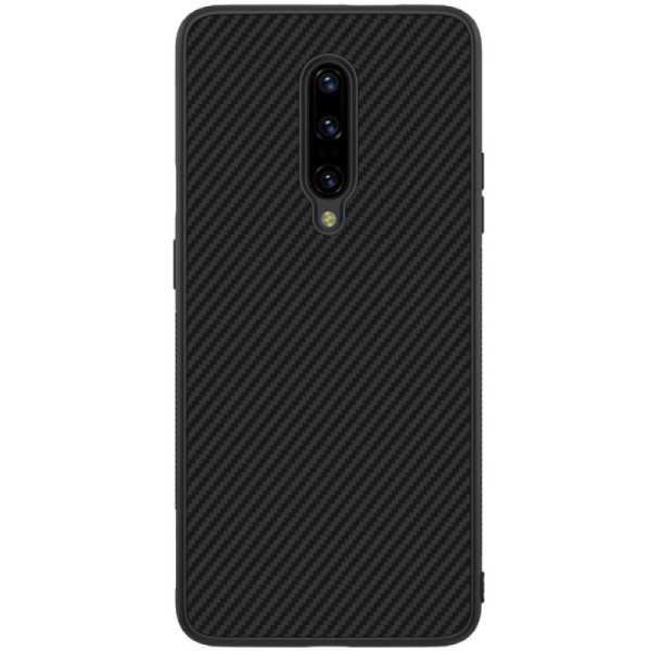 „Nillkin“ Synthetic Fiber kieto silikono (TPU) dėklas - juodas (OnePlus 7 Pro)
