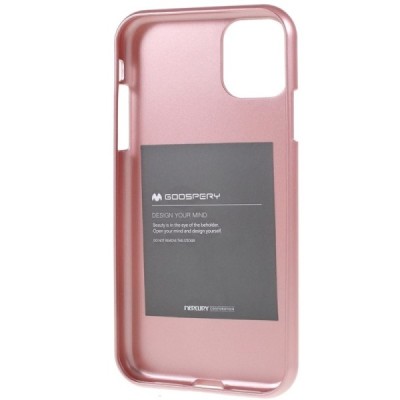 Apple iPhone 11 Pro Max Mercury šviesiai rožinis kieto silikono TPU dėklas - nugarėlė / Priedai.lt