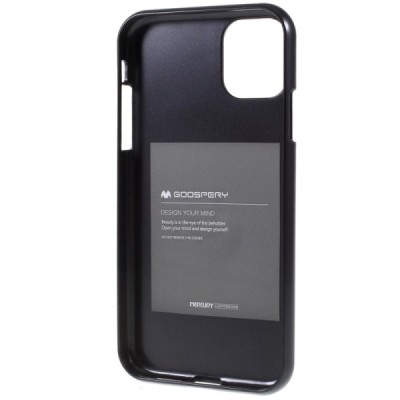 Apple iPhone 11 Mercury juodas kieto silikono TPU dėklas - nugarėlė / Priedai.lt